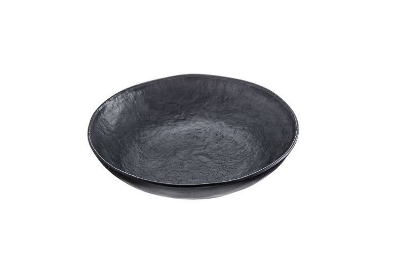 Vassoio melamina linea Maya in nero