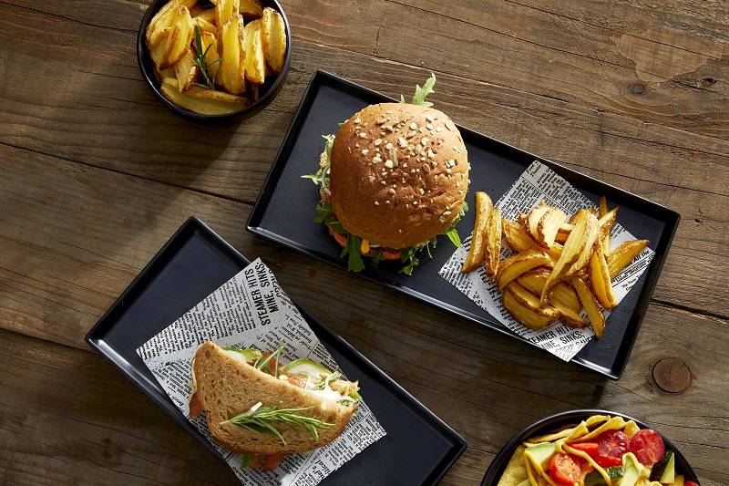 Vassoio nero Lanzarote in melamina