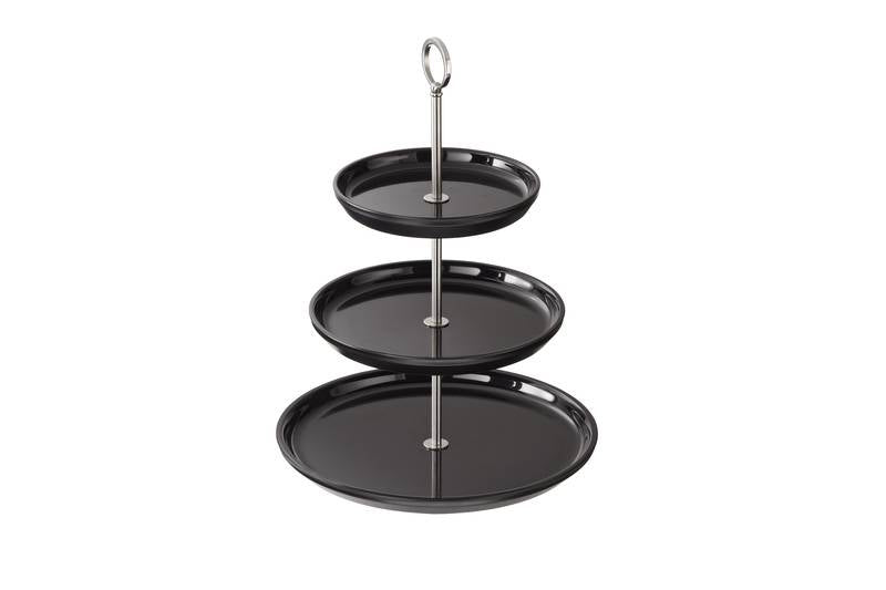 Alzata Melamina Nera