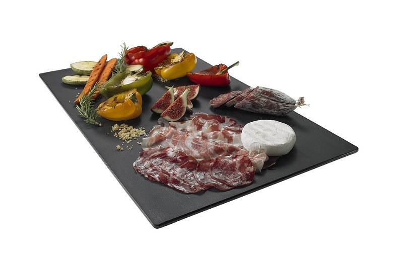 Vassoio nero melamina in opaco