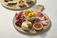 Tagliere effetto legno rotondo in melamina