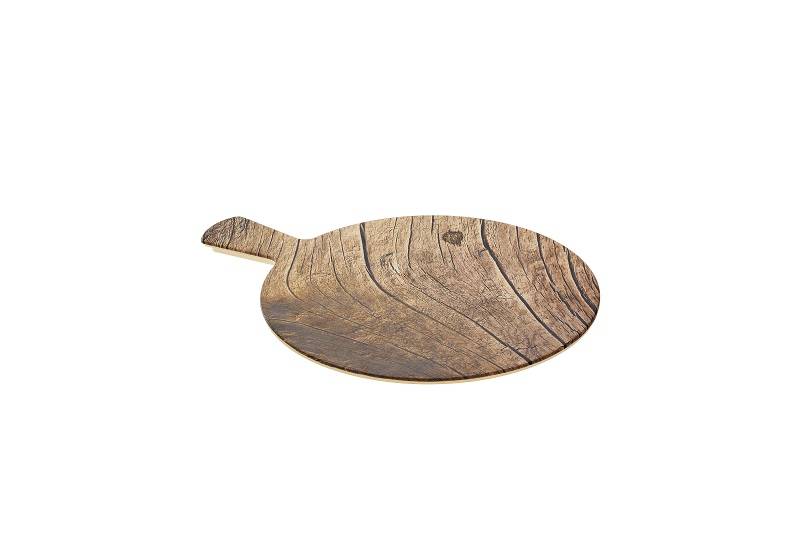 Tagliere effetto legno rotondo in melamina