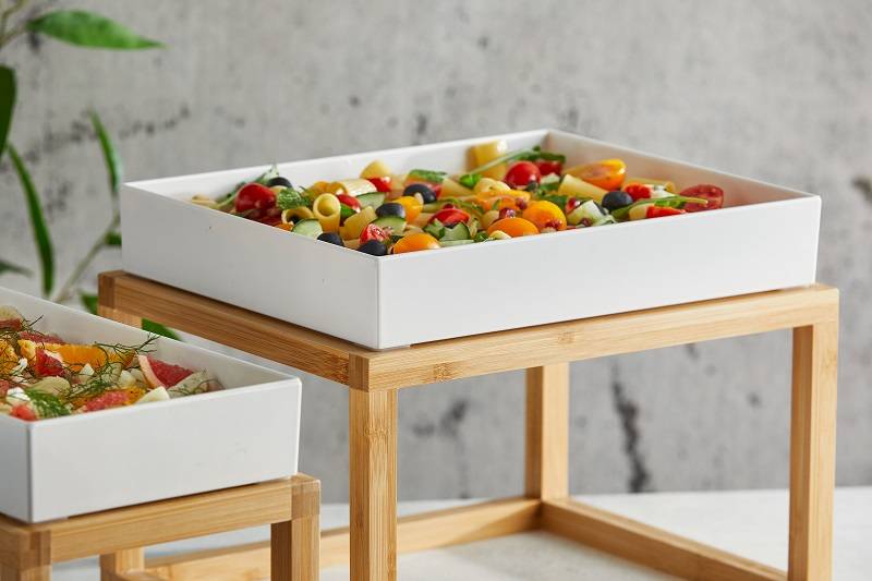 Vassoio Gastronorm Venezia in melamina bianco lucido