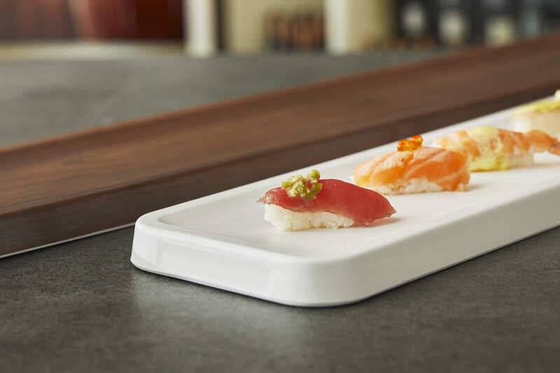 Vassoio in melamina bianco