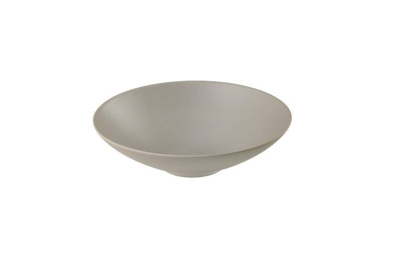 Piatto fondo in melamina grigia tortora
