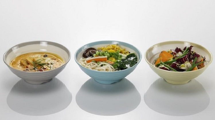 Ciotola Ramen in melamina colorata interno bianco