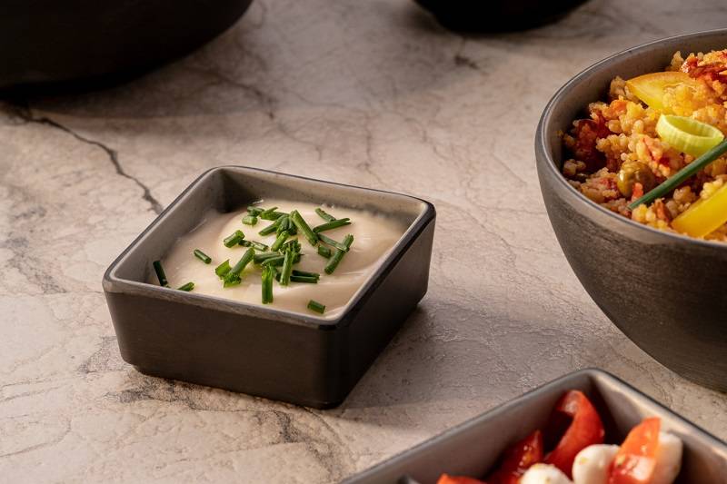 Ciotolina quadrata Tenerife in melamina