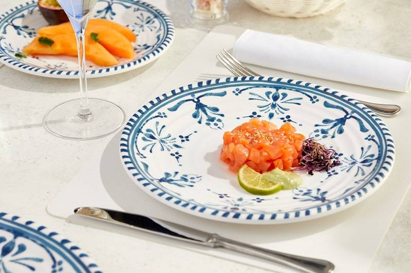 Piatto decorato Zante in melamina