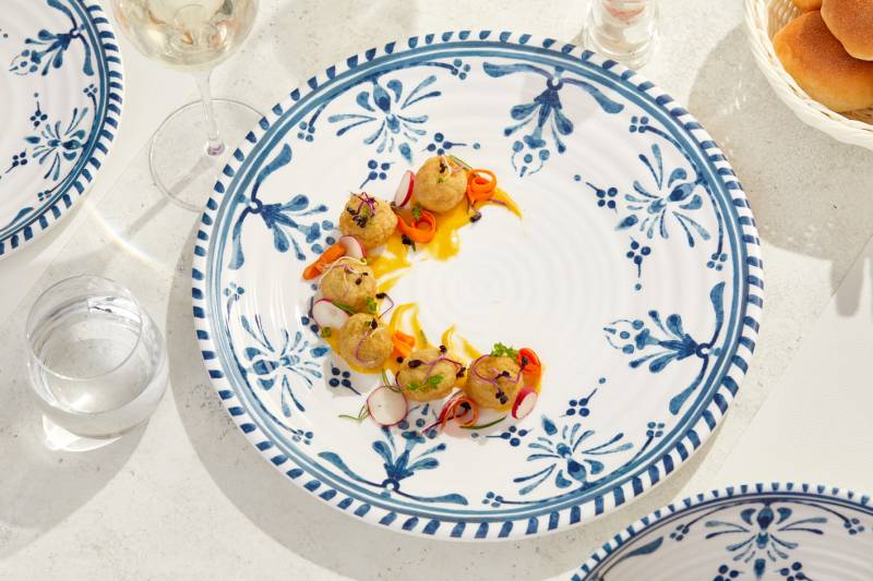 Piatto decorato Zante in melamina