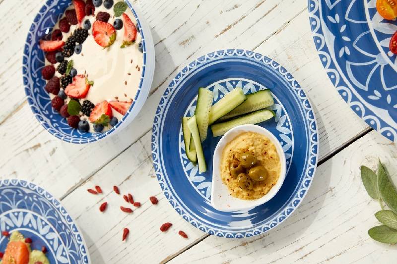 Piatto decorato Itaca in melamina