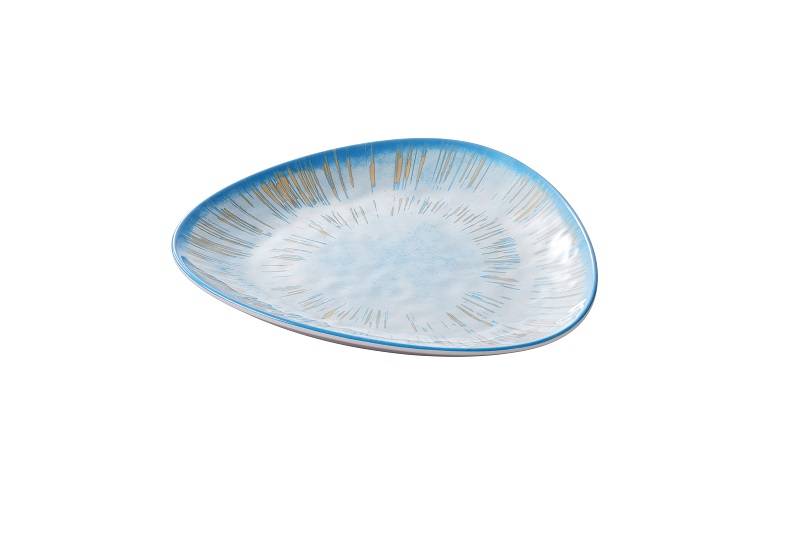 Piatto triangolare Oceano in melamina