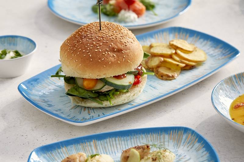 Vassoio rettagolare Oceano in melamina