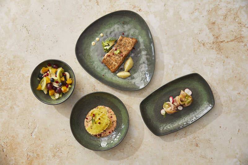 Piatto rettangolare in melamina linea Amazzonia