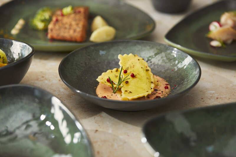 Piatto fondo in melamina linea Amazzonia