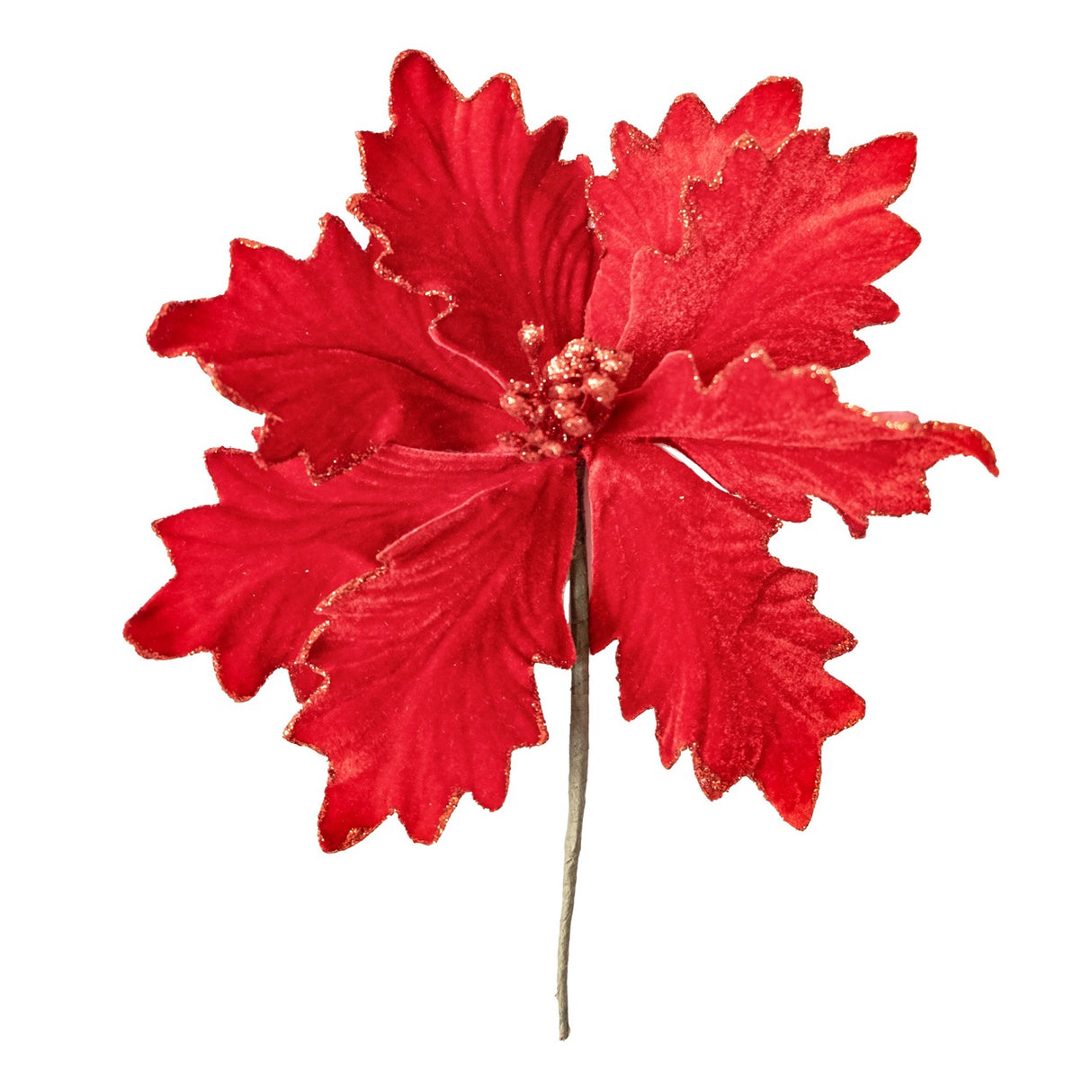 Stella di Natale Velluto Colorato con Glitter