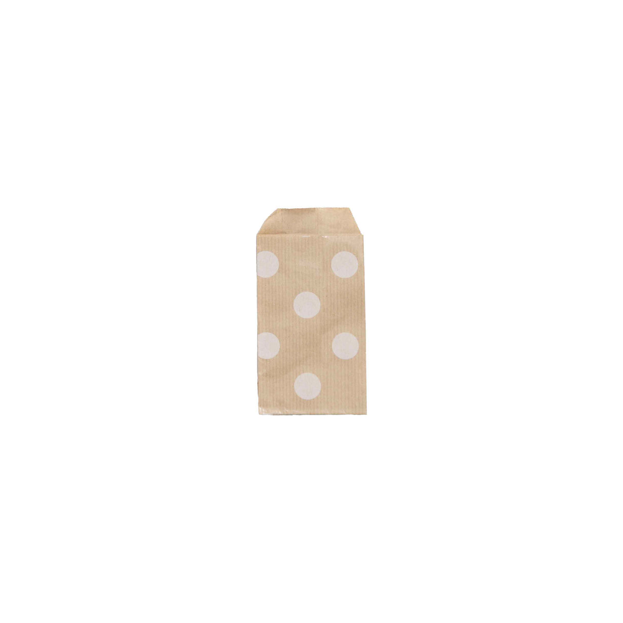 Sacchetto Carta Kraft Pois Bianchi
