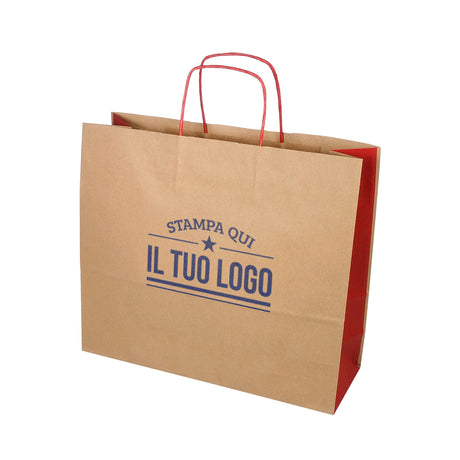 Shopper Bicolore Personalizzate Carta Ecologica