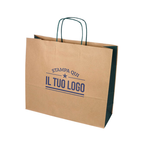 Shopper Bicolore Personalizzate Carta Ecologica