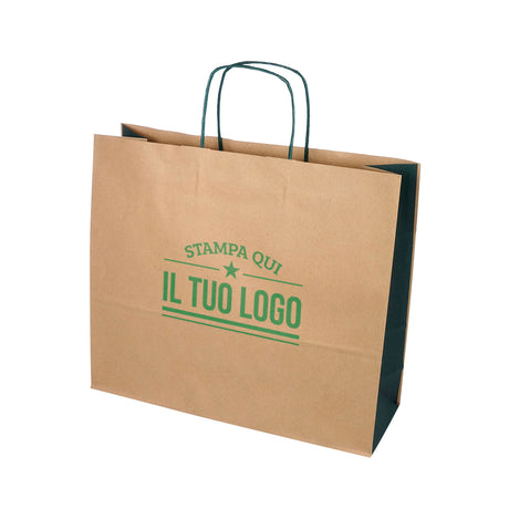 Shopper Bicolore Personalizzate Carta Ecologica