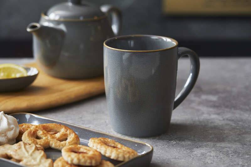 Tazza grigia in porcellana Linea Hokkaido