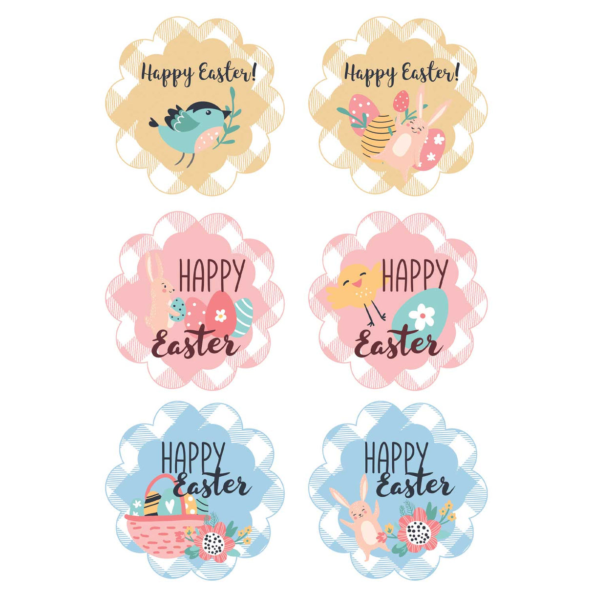 Etichetta Pasqua Happy Easter