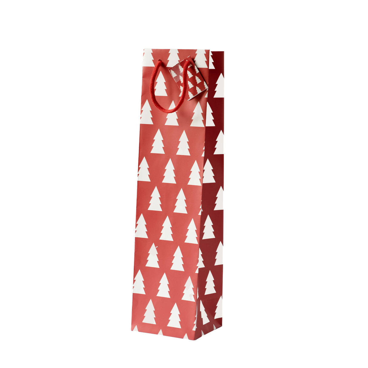 Shopper Carta per Bottiglie Alberi Natale