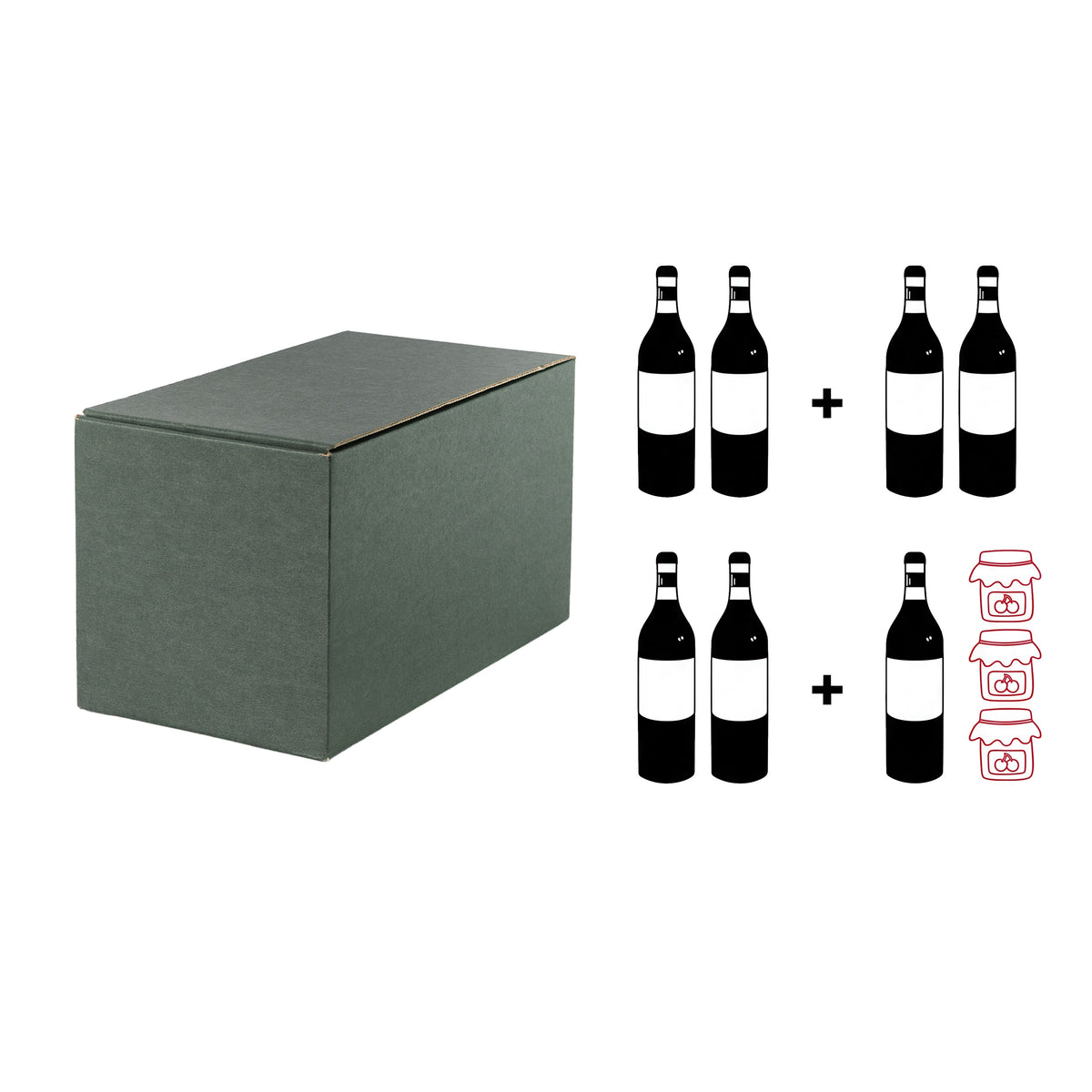 COFFRET À BOUTEILLES GAUFRÉ