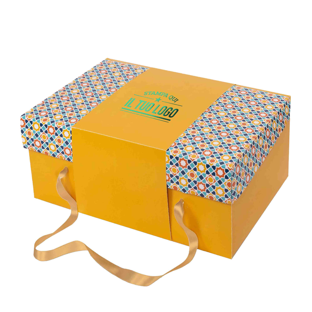 Scatola Scrigno colomba Maioliche con Fascia Personalizzabile