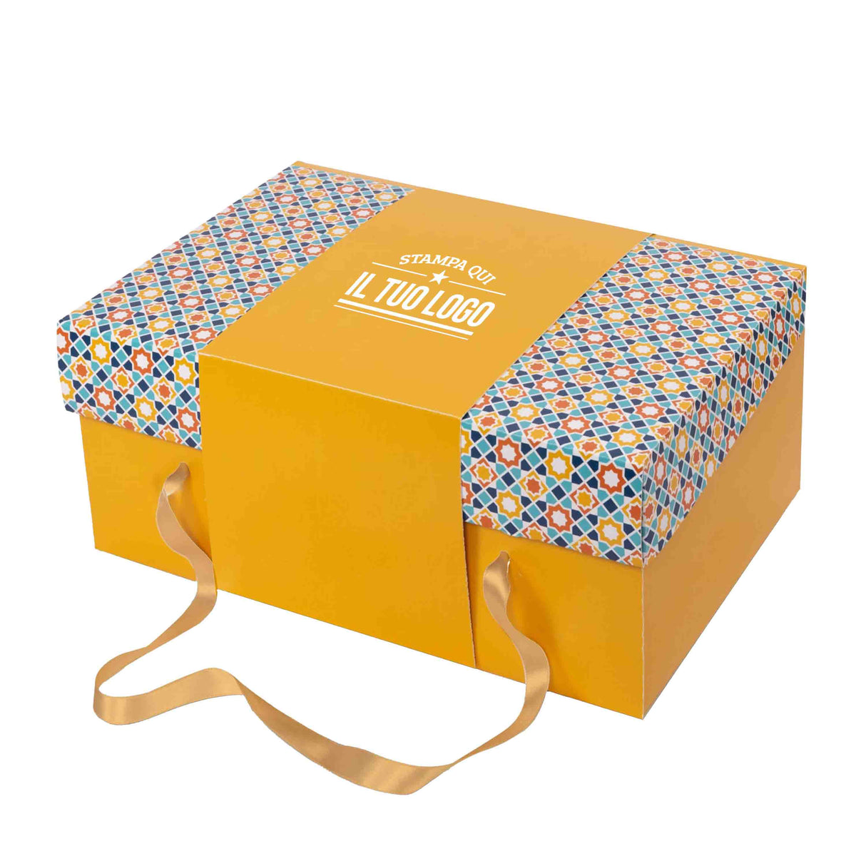 Scatola Scrigno colomba Maioliche con Fascia Personalizzabile