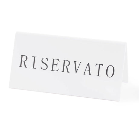 Targhetta prenotazione tavolo