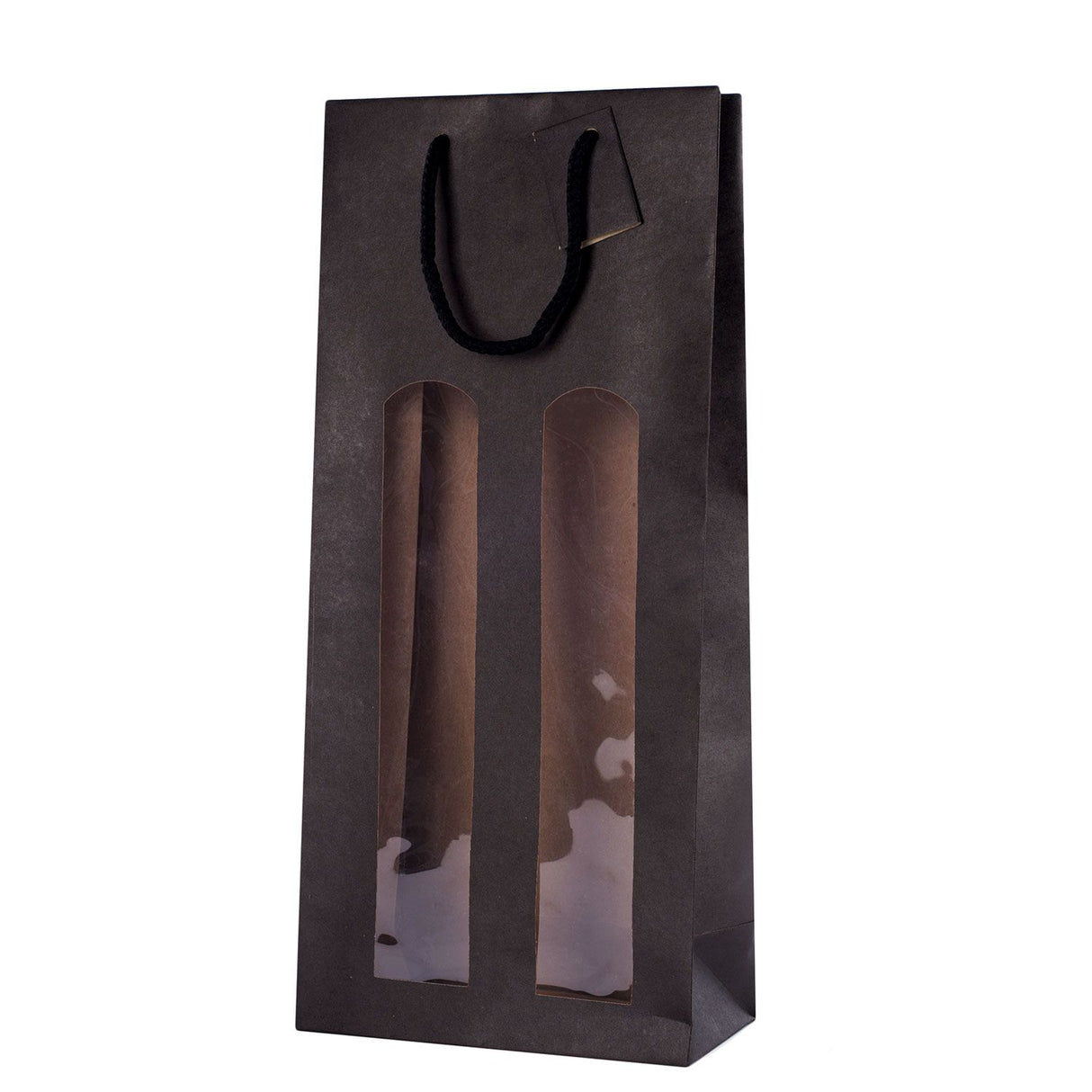 Shopper Black Edition con finestra Per Bottiglie