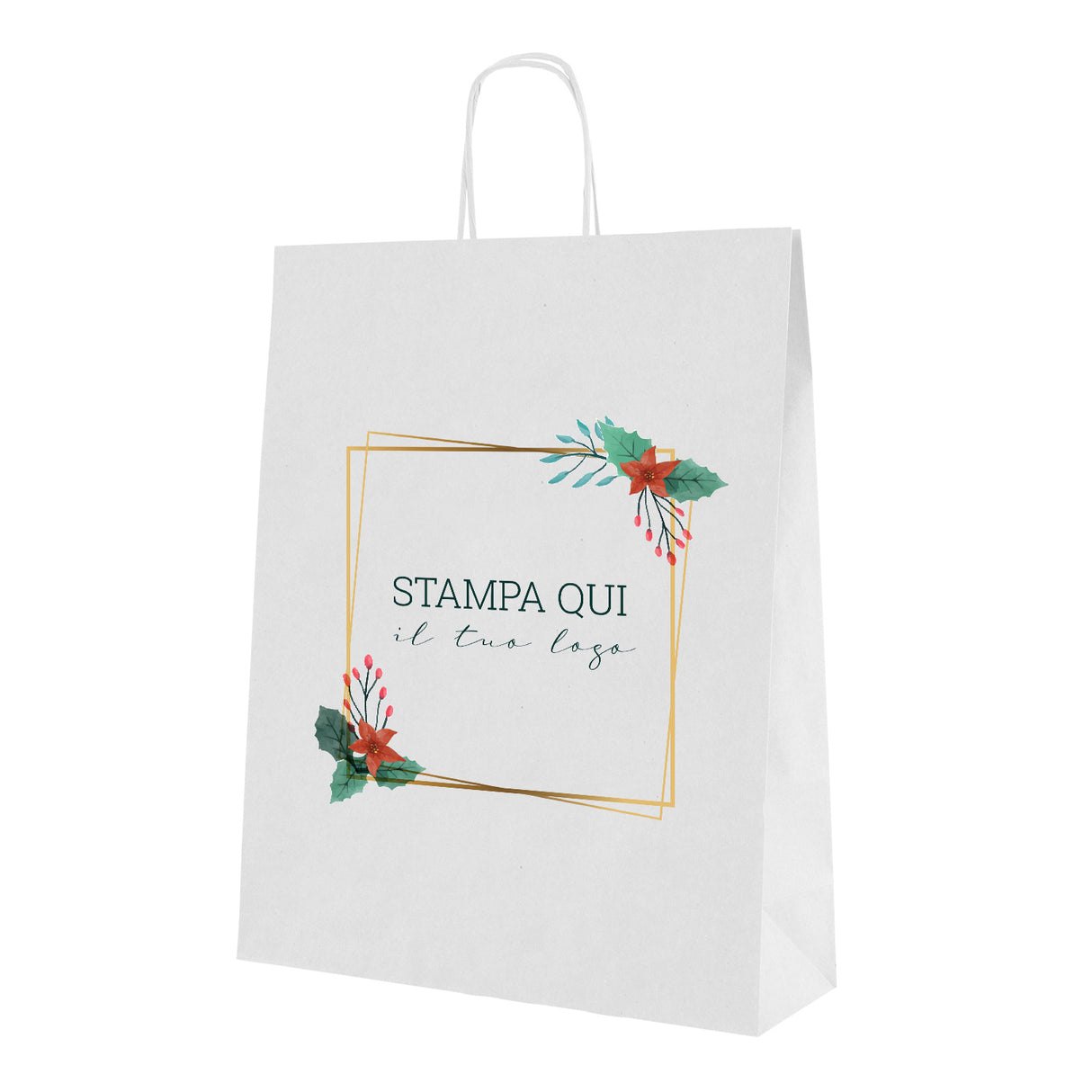 Shopper Christmas Frame Personalizzate Manico in Cordino
