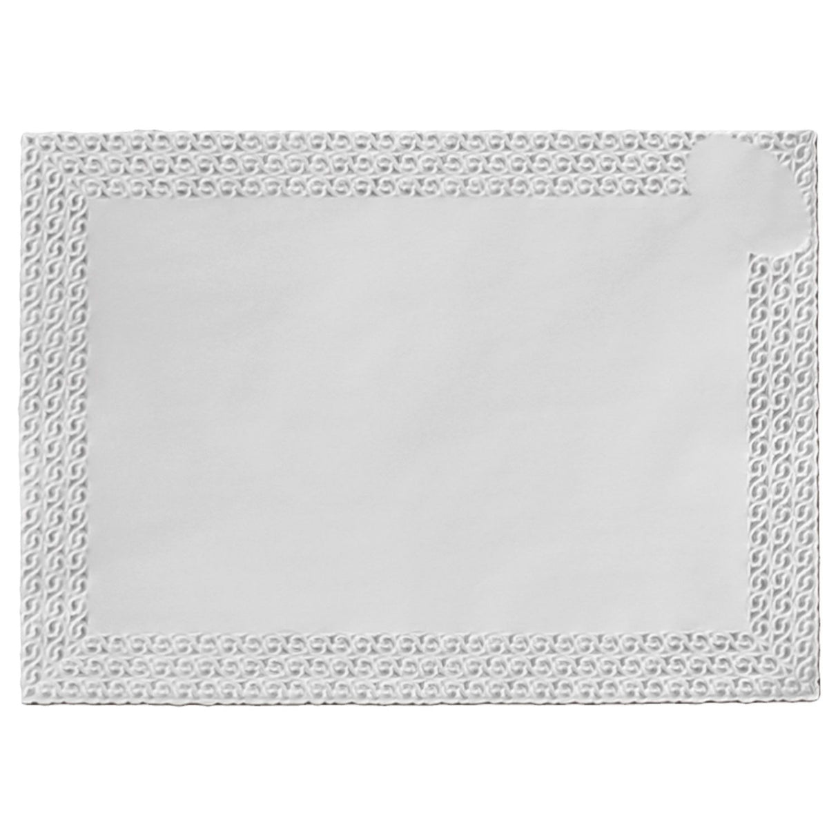 Carta a Pizzo Rettangolare in pura cellulosa