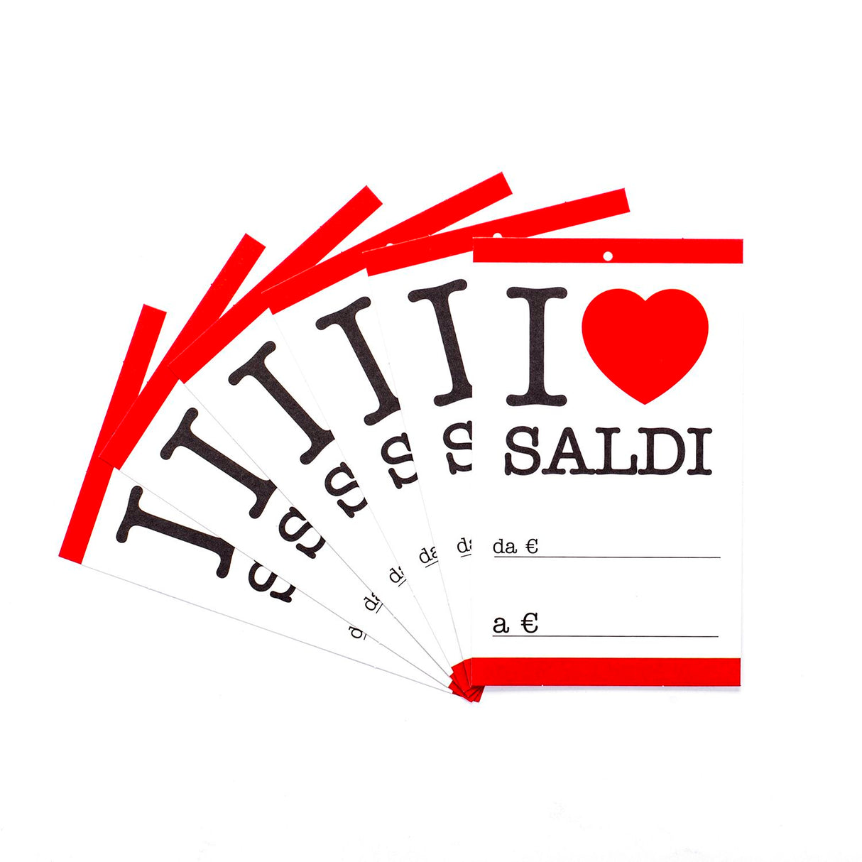 Cartellino I Love Saldi