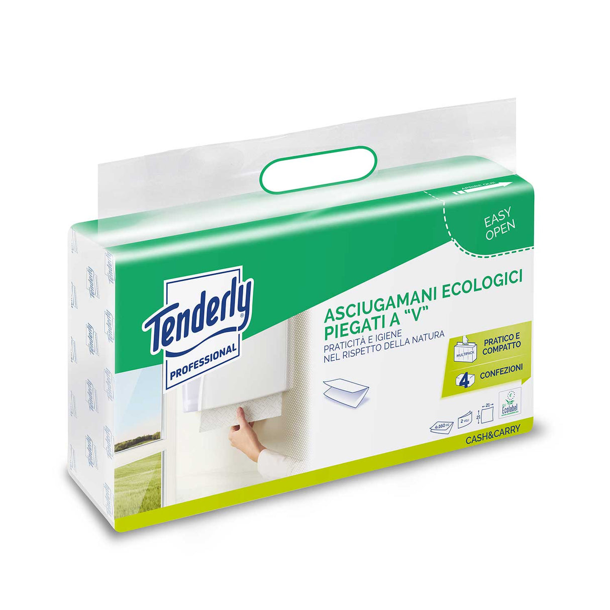 Carta Asciugamani Ecologica Piegata a V