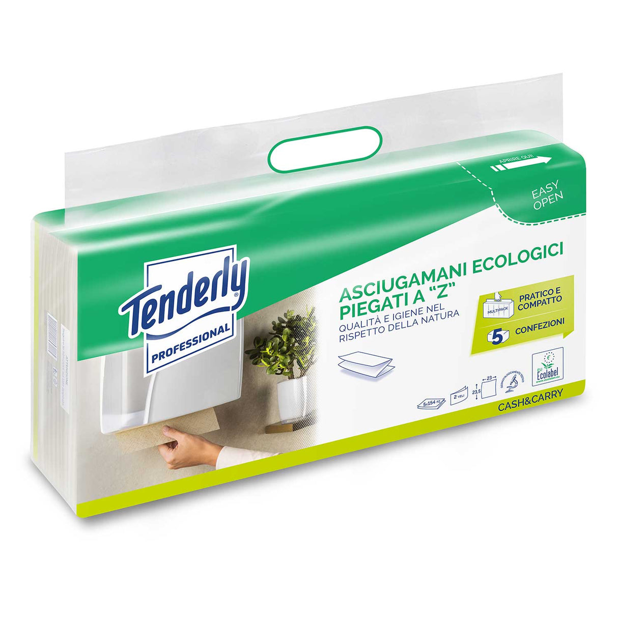 Carta Asciugamani Ecologica Piegata a Z Avana