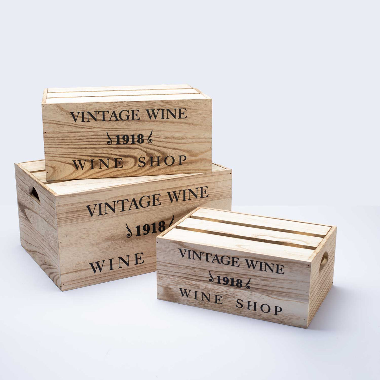 Set 3 Scatole Legno Vintage