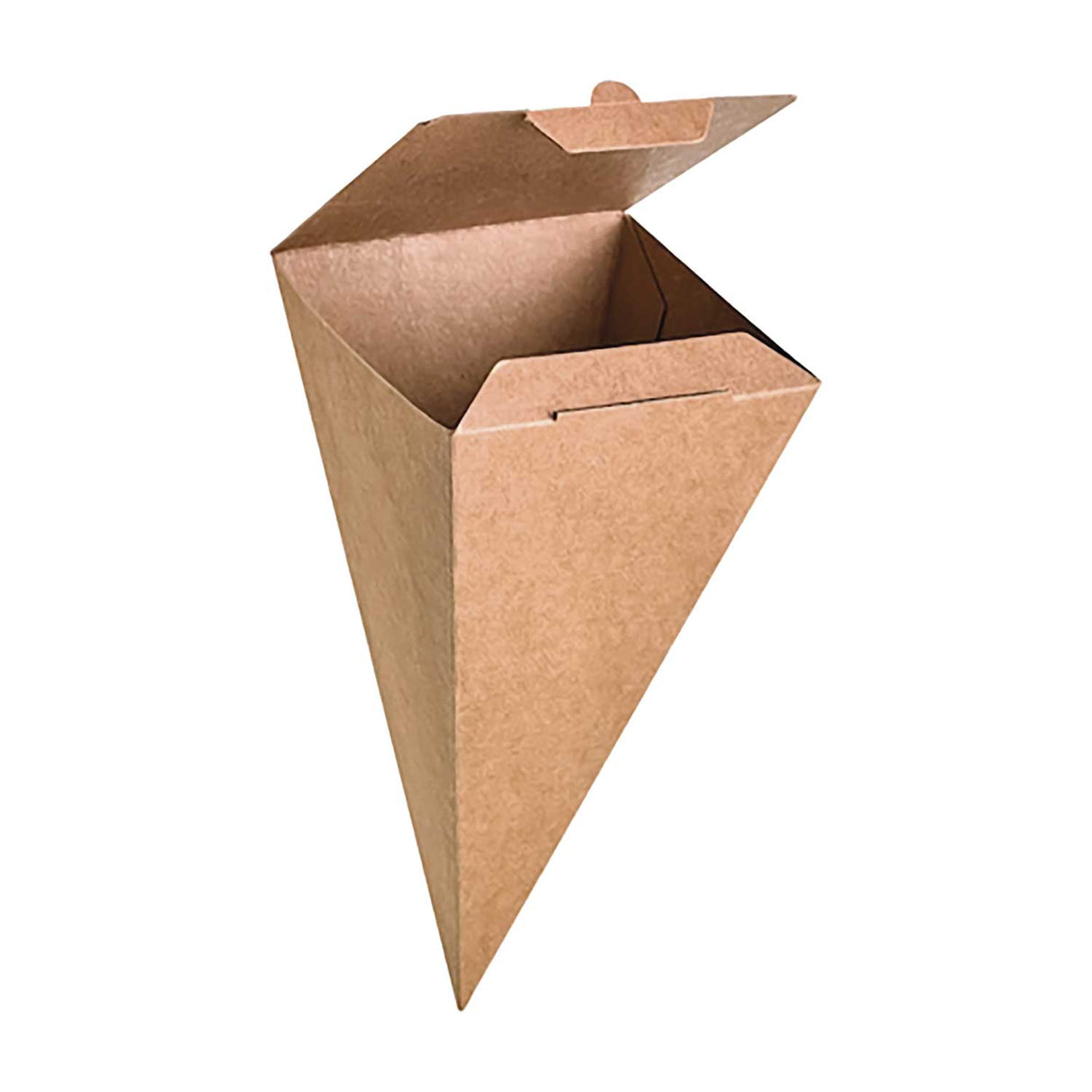 Cono per Snack Richiudibile in Cartoncino Kraft Avana