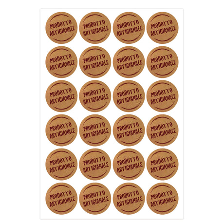 Etichette Adesive Tonde Prodotto Artigianale