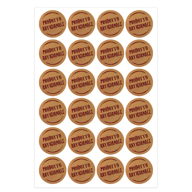 Etichette Adesive Tonde Prodotto Artigianale