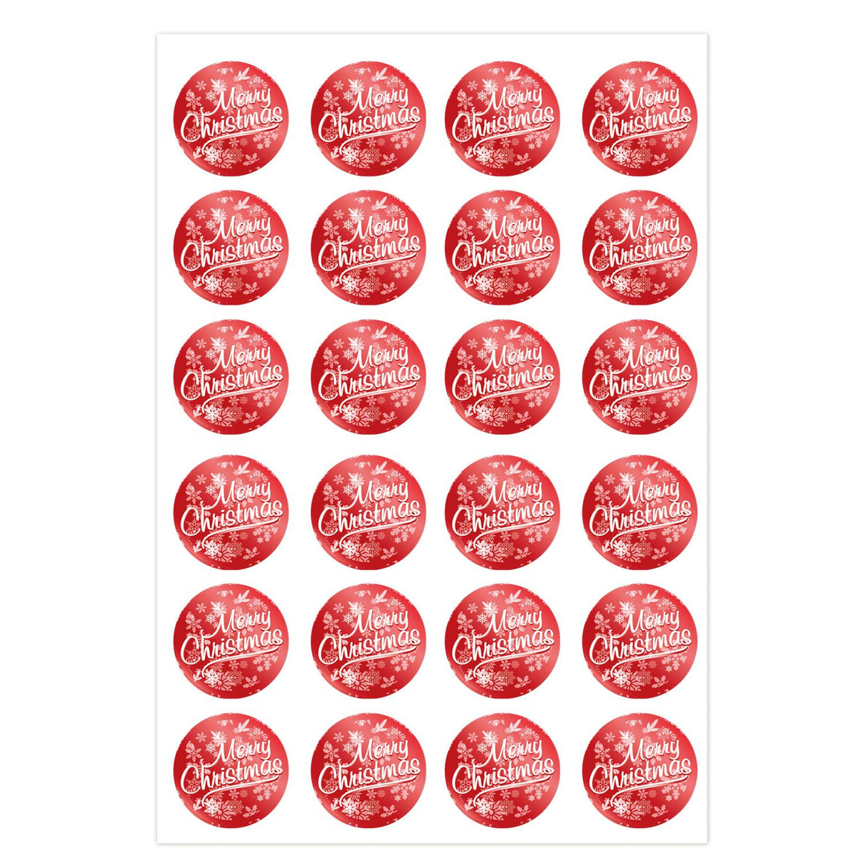 Etichetta Adesiva Merry Christmas Metal