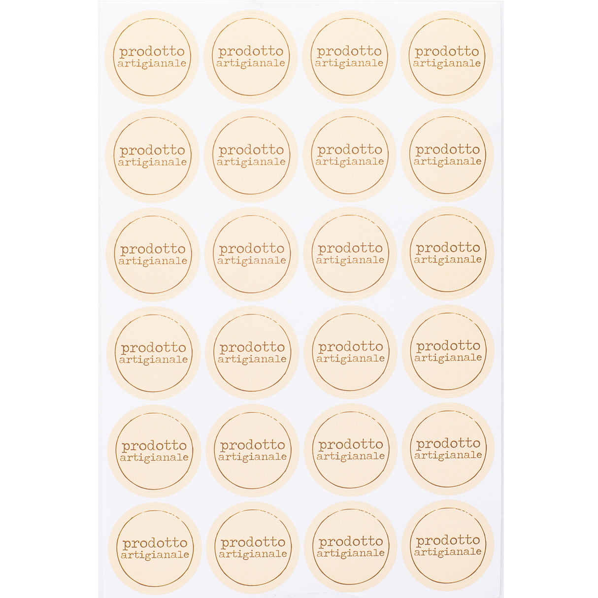 Etichetta Tonda Prodotto Artigianale