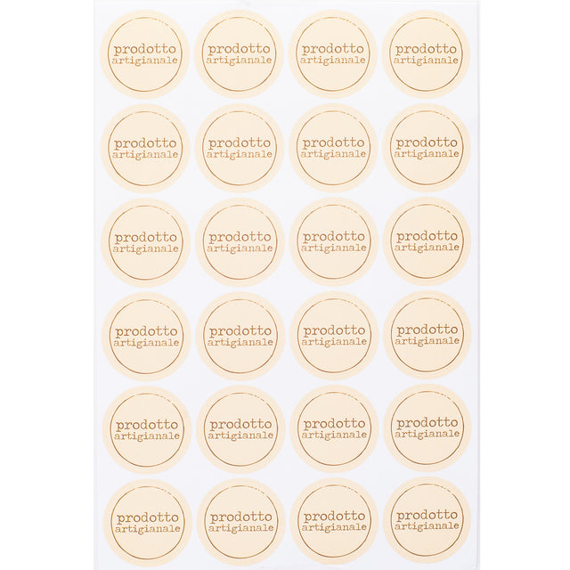 Etichetta Tonda Prodotto Artigianale