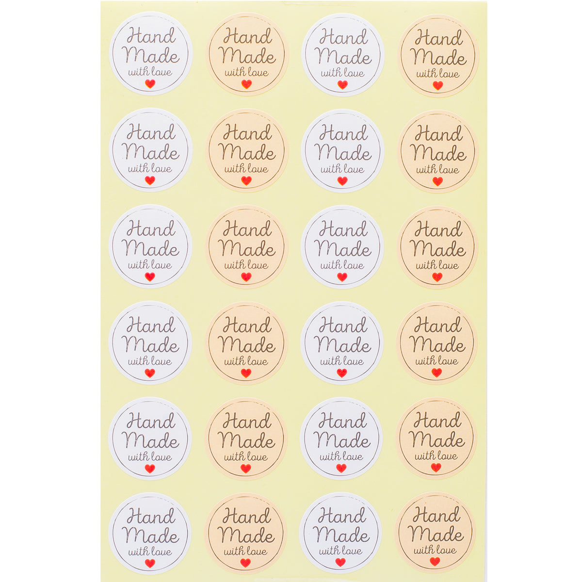 Etichette Cucito Handmade With Love - Cotone, 100 Pezzi, 2x4cm, Per Vestiti Fai Da Te - Foto 4