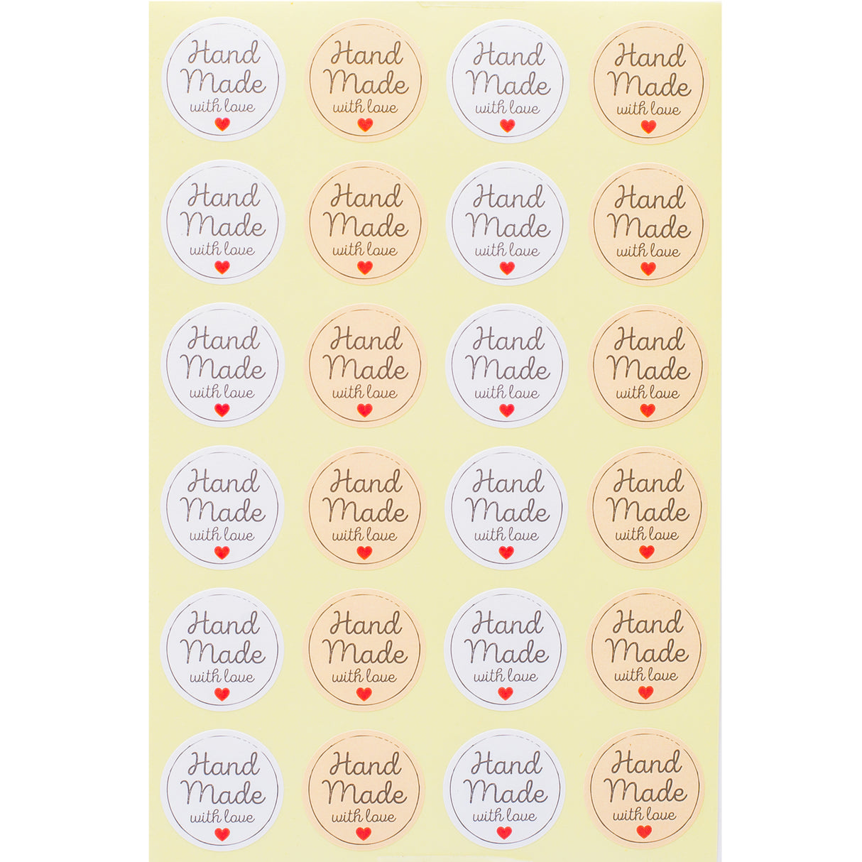 Etichetta Adesiva Handmade with Love Mix