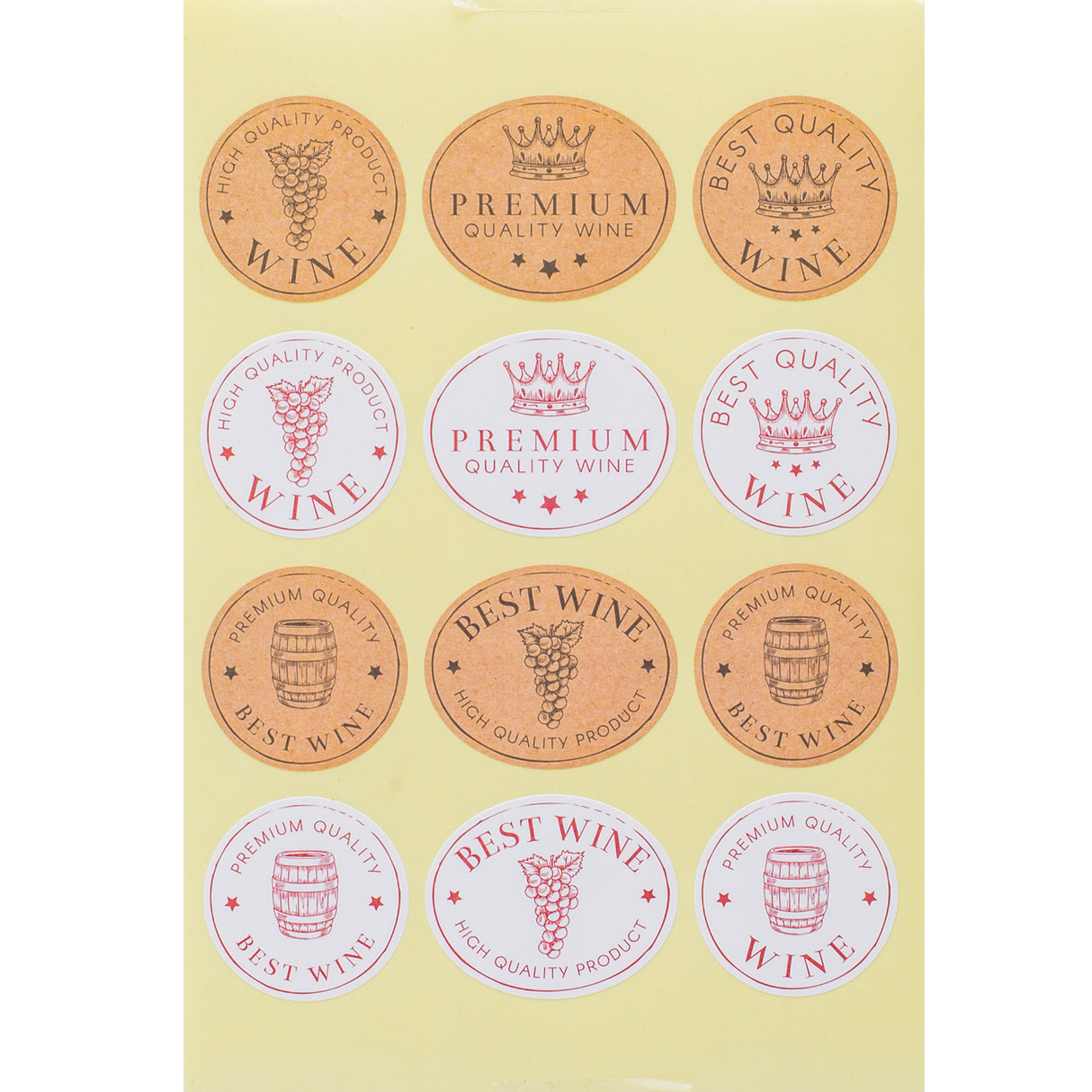 Etichetta Adesiva Wine Vintage Mix