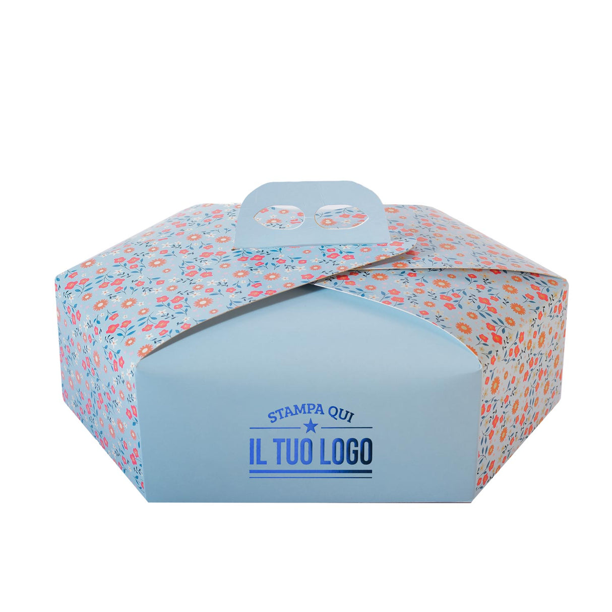 Scatola Colomba esagonale Primavera personalizzata