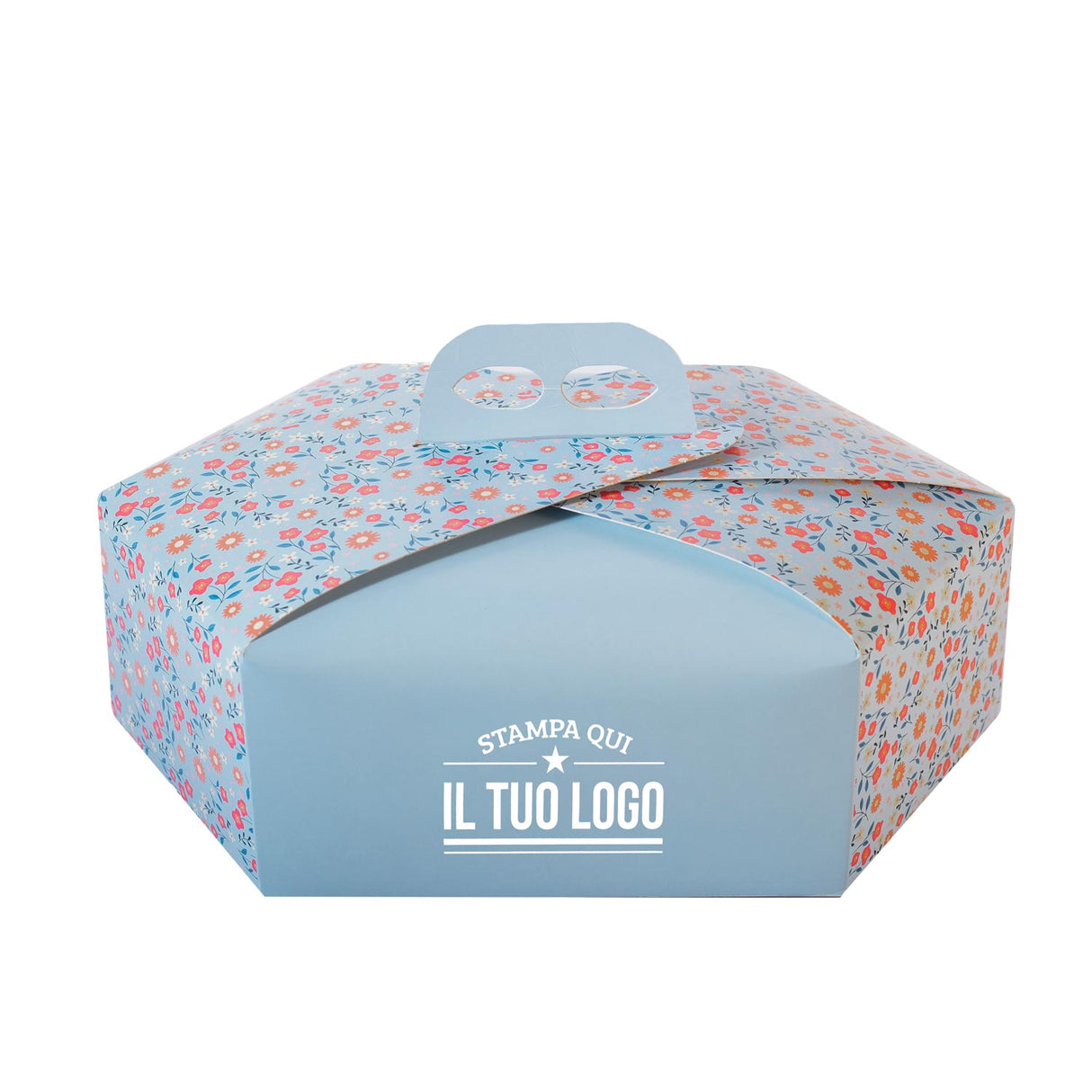 Scatola Colomba esagonale Primavera personalizzata