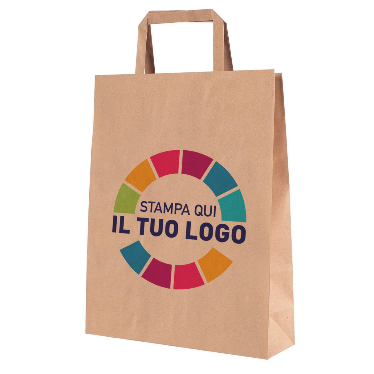 Shopper Carta Logo a Colori 1-2 Lati Piattina