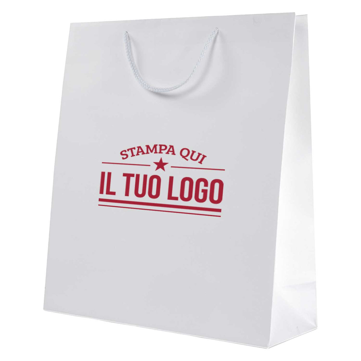 Shopper Kraft Lusso Personalizzata Stampa 1-2 Lati